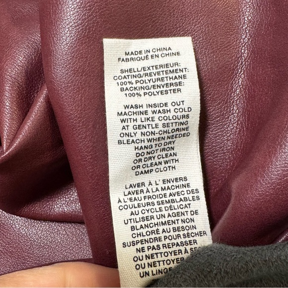 Avec Les Filles faux leather cropped pant wide leg XL - Picture 6 of 11